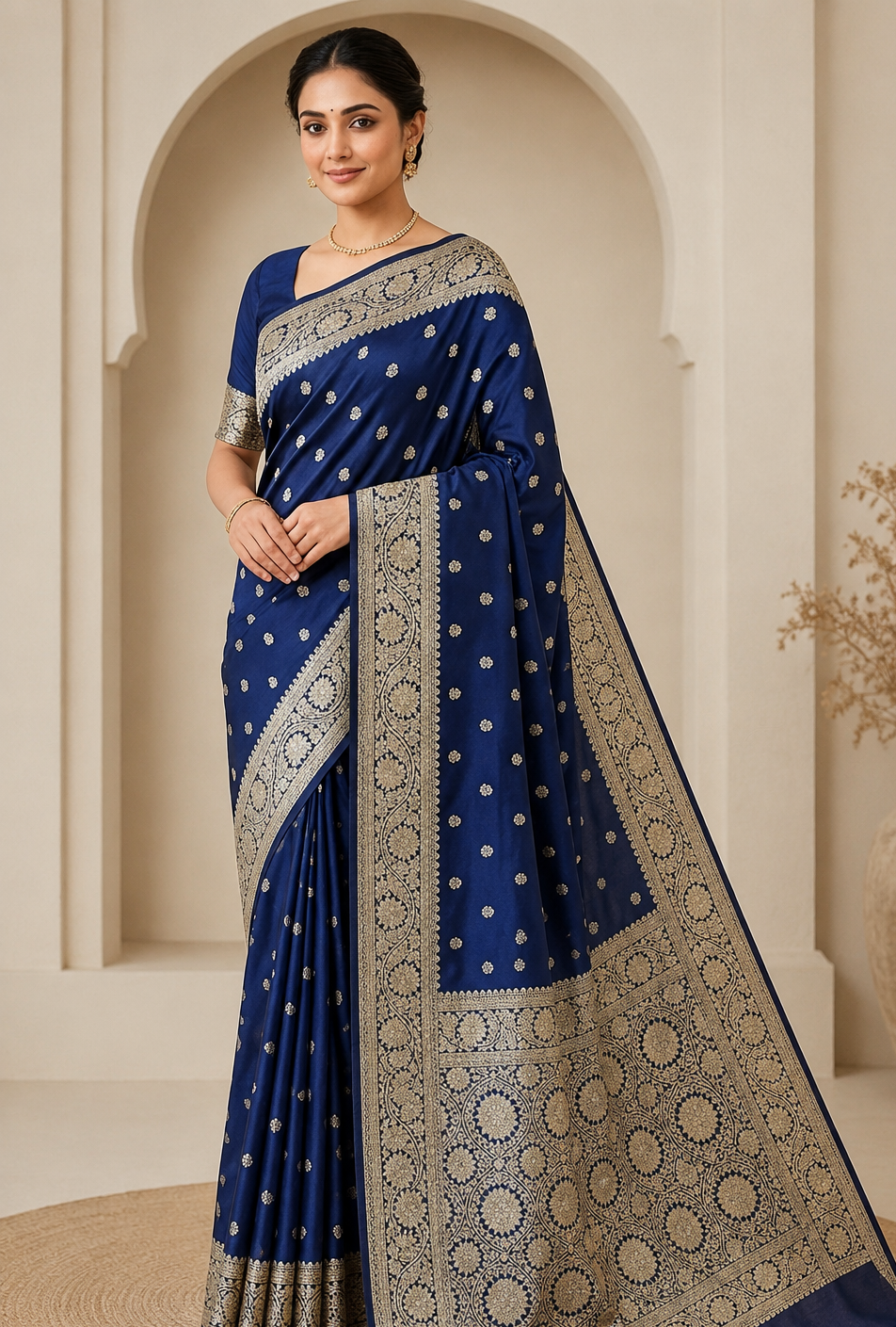 dupion silk saree